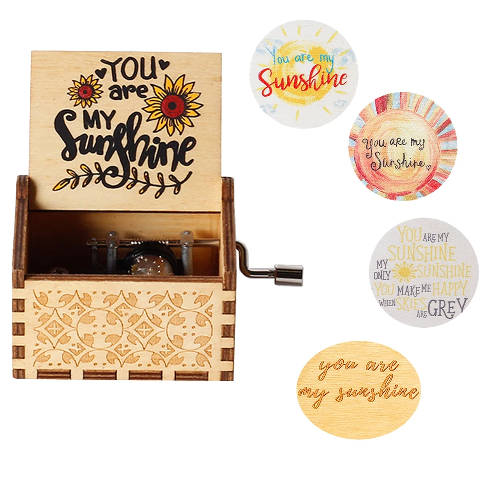 100 видов музыкальной шкатулки розовые белые синие Черные Деревянные Youre You Are My