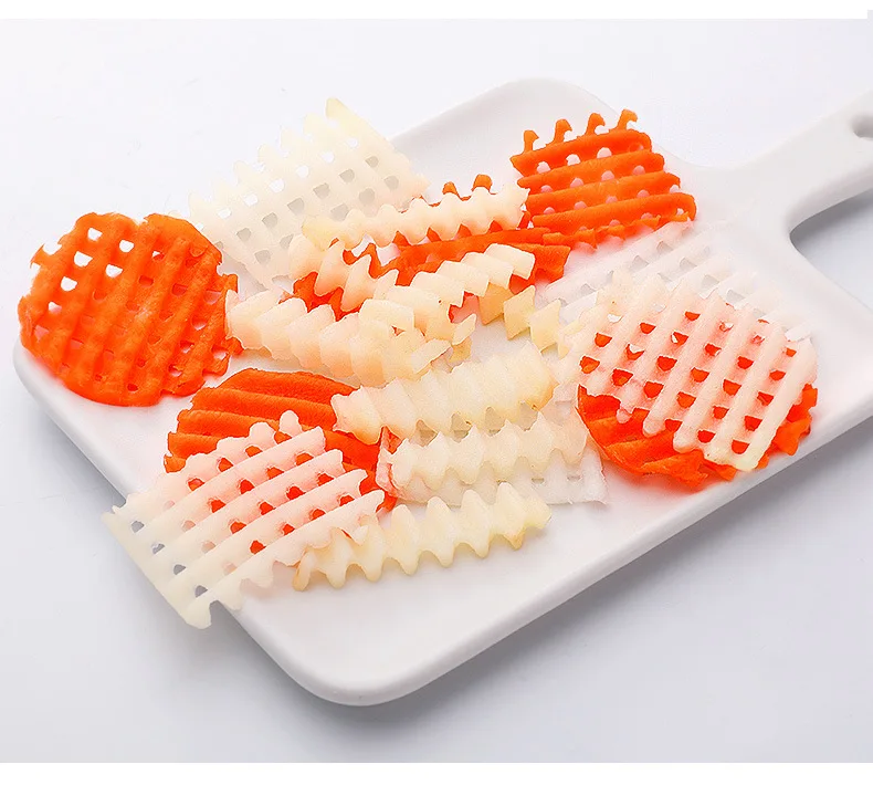 Волнистый нож из нержавеющей стали резак для картофеля слайсер измельчитель