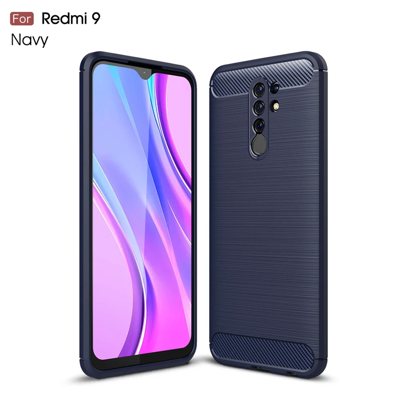Для Capas Xiaomi Redmi 9 чехол для 9A 9C противоударный мягкий из ТПУ с начесом силиконовые