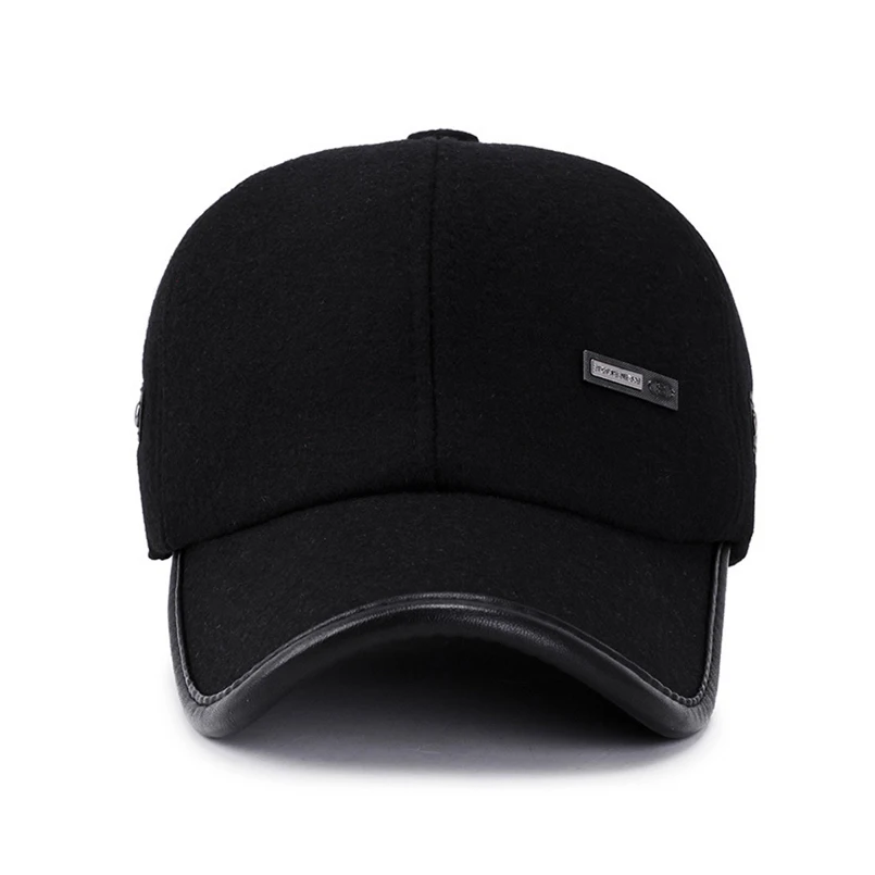Новинка 2022 зимняя мужская кепка для папы бейсболка фетровая плотная русская