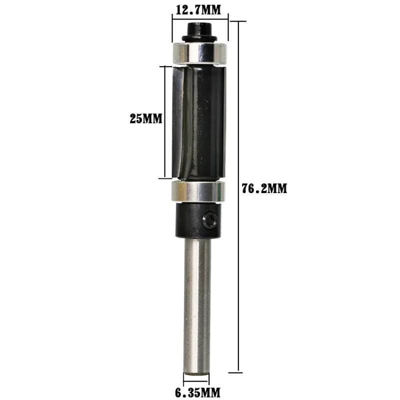 Double Bearing Trimming Cutter Edge Straight Electric Wood Milling Machine Gong Trim Router Bit | Инструменты
