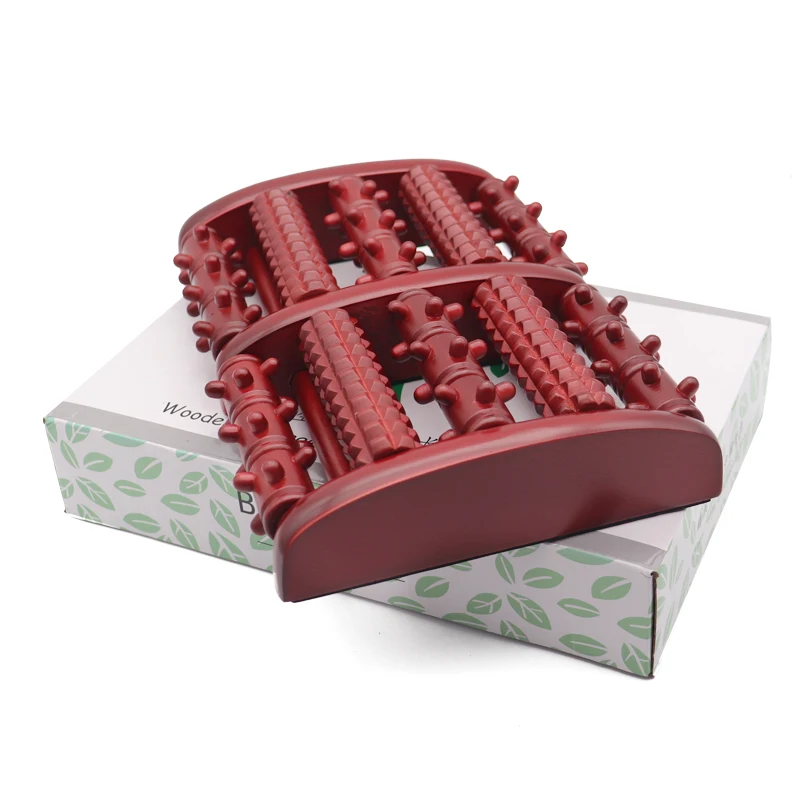 

Массажер-ролик для ног, рефлексологический рефлексотерапевтический массажер, расслабляющий подарок, деревянный спа антицеллюлитный