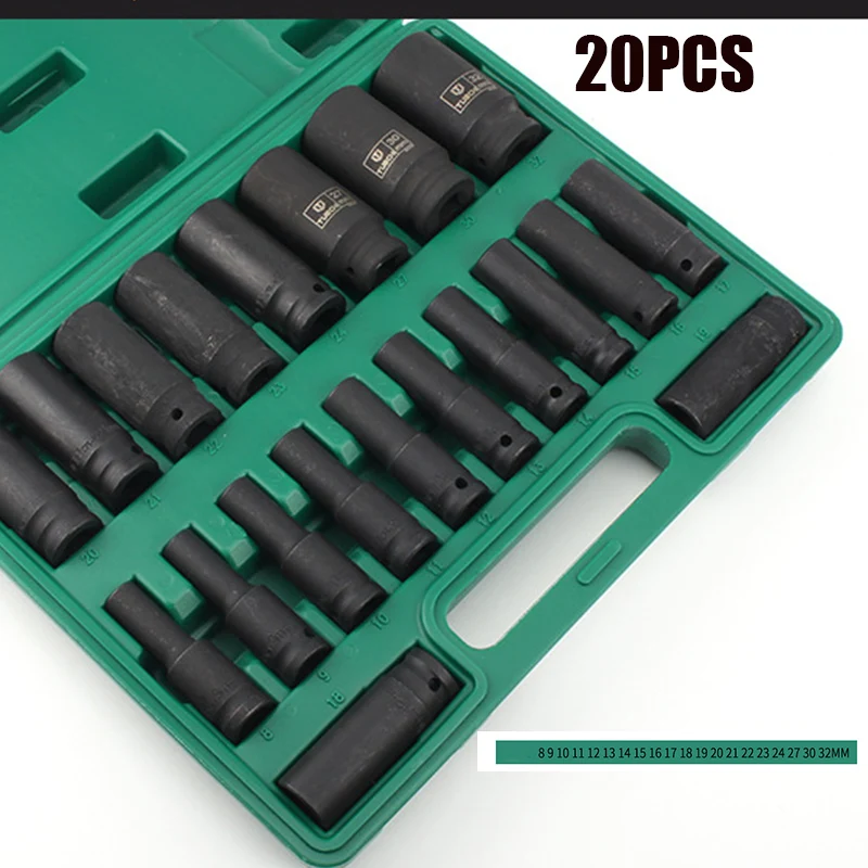 Набор ударных торцевых головок 78 мм комплект прочных и сверхмощных для