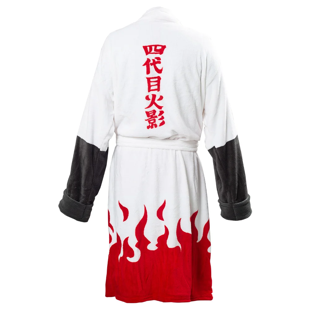 Аниме uzumaki банный халат из кораллового флиса одежда плащ 4th Хокаге костюм для