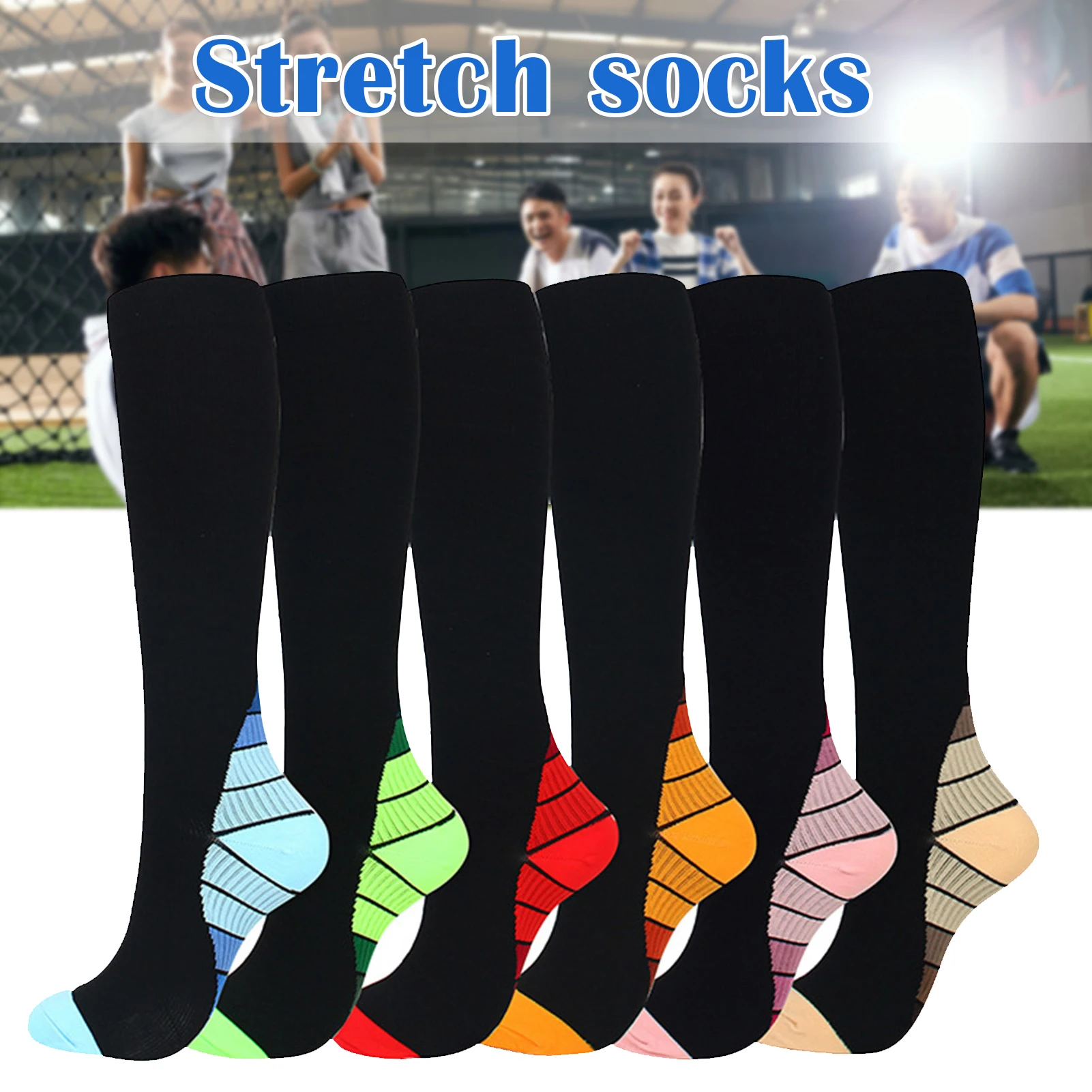 

Breathable Compression Socks Elastic Sports Socks Calf Shaping Support Stockings for Sports Workout Health99