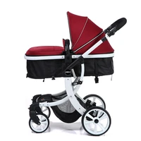 baby stroller 2020 newborn baby carred trolley baby pushchair car on wheelsleather baby prammulti functional fold stroller