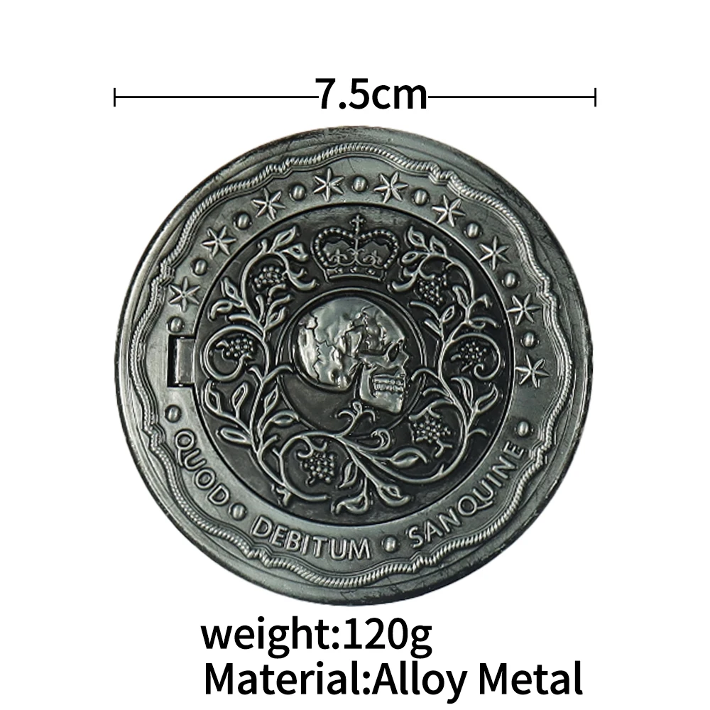 John Wick Blood Oath Marker Cosplay Keanu Reeves Sliver Metal Coin Halloween Costume Props Fans Collection