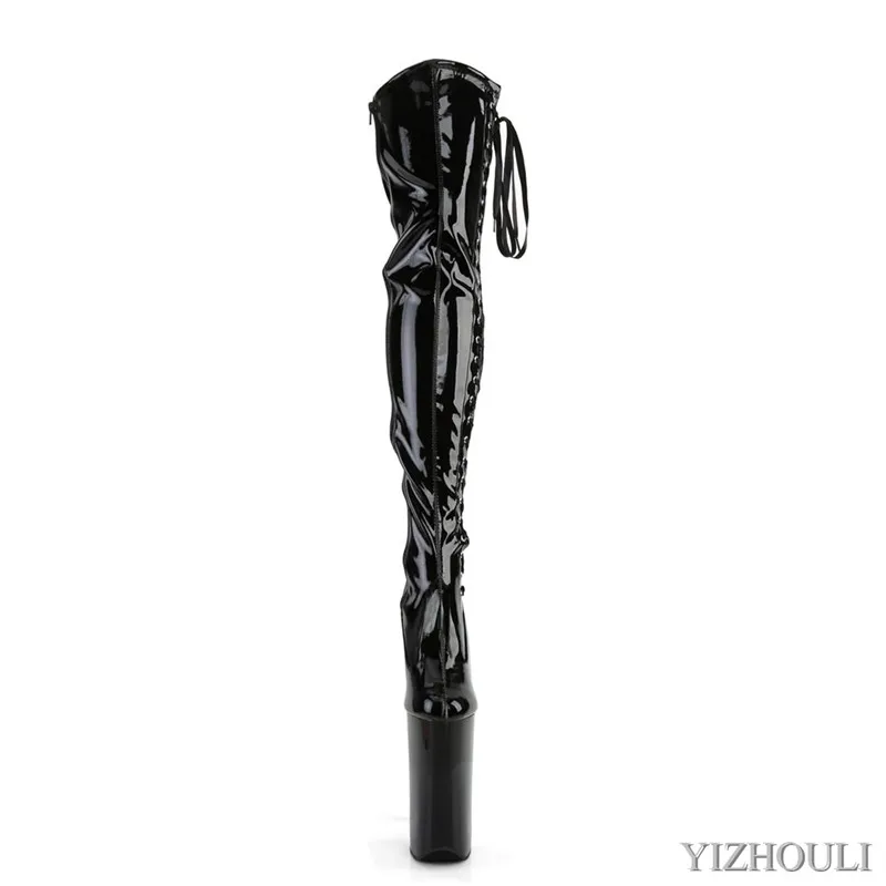 Женские ботинки для танцев на шесте Высокий каблук-шпилька 23 см Модельные туфли