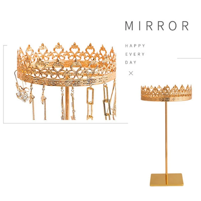 

Jewelry Rack Household Princess Gift Hanging Earring Necklace Crown