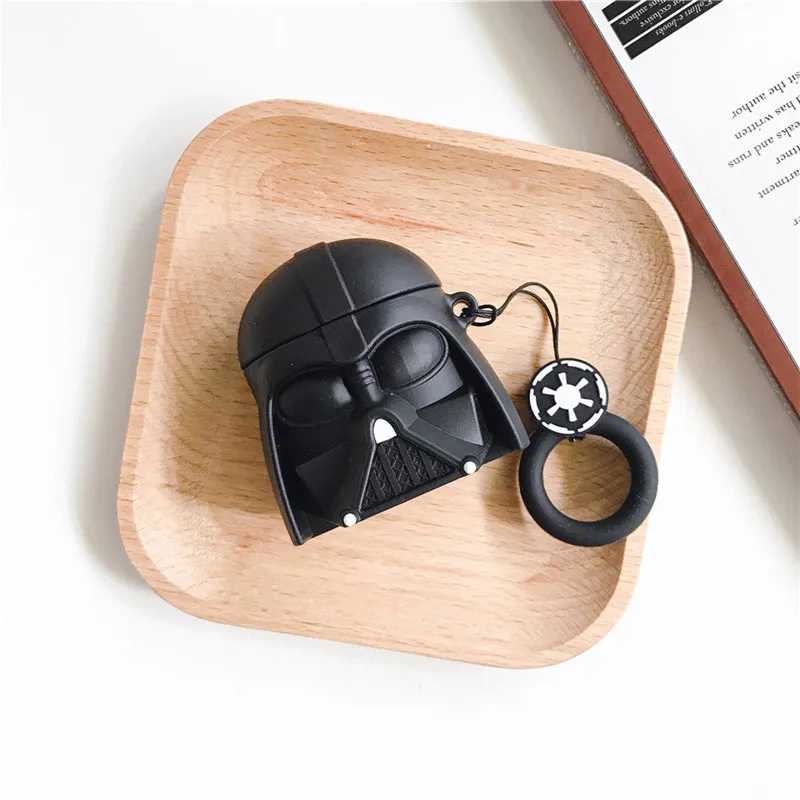 Disney-Conjunto de auriculares con Bluetooth para airpods, set de auriculares con estampado de dibujos animados you da, samur&aacute;i, Apple, color blanco-4