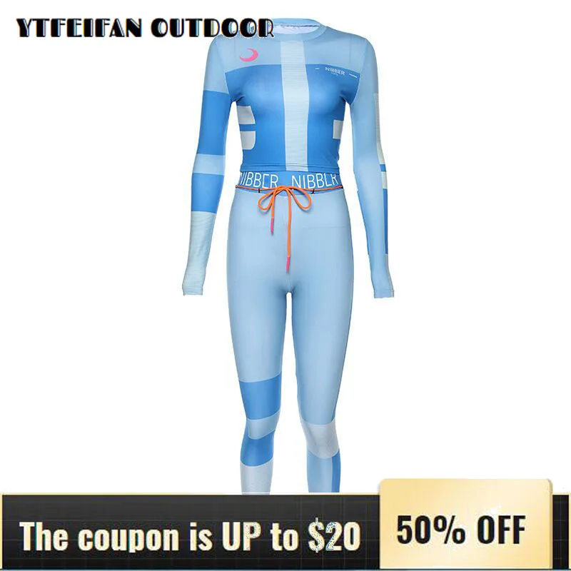 

Sports Wear for Women Gym Hot Sale Women's Print Contrast Sports Fitness Set Yoga Wear Set Wearable Breathable Leggings