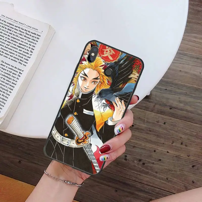 

Demon Slayer Blade Comic Postcard Phone Case For Xiaomi Redmi note 7 8 9 t k30 max3 9 s 10 pro lite