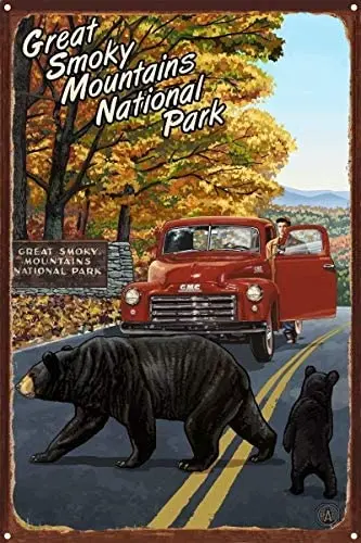 

Metal tin sign decoration iron painting park truck Farm vintage art deco