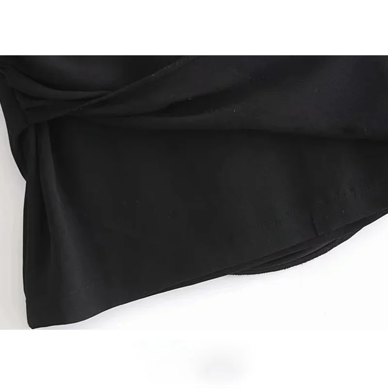 

Women Chic Fashion Pleated Asymmetric Midi Skirt Vintage High Waist Side Zipper Female Skirts Mujer