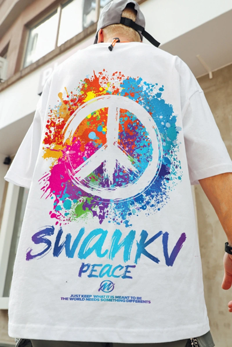 

ZAZOMDE 2021 Oversize Loose Trend Short-sleeved T-shirt Men's Trendy European And American Trendy Brand Plus Size Half-sleeved