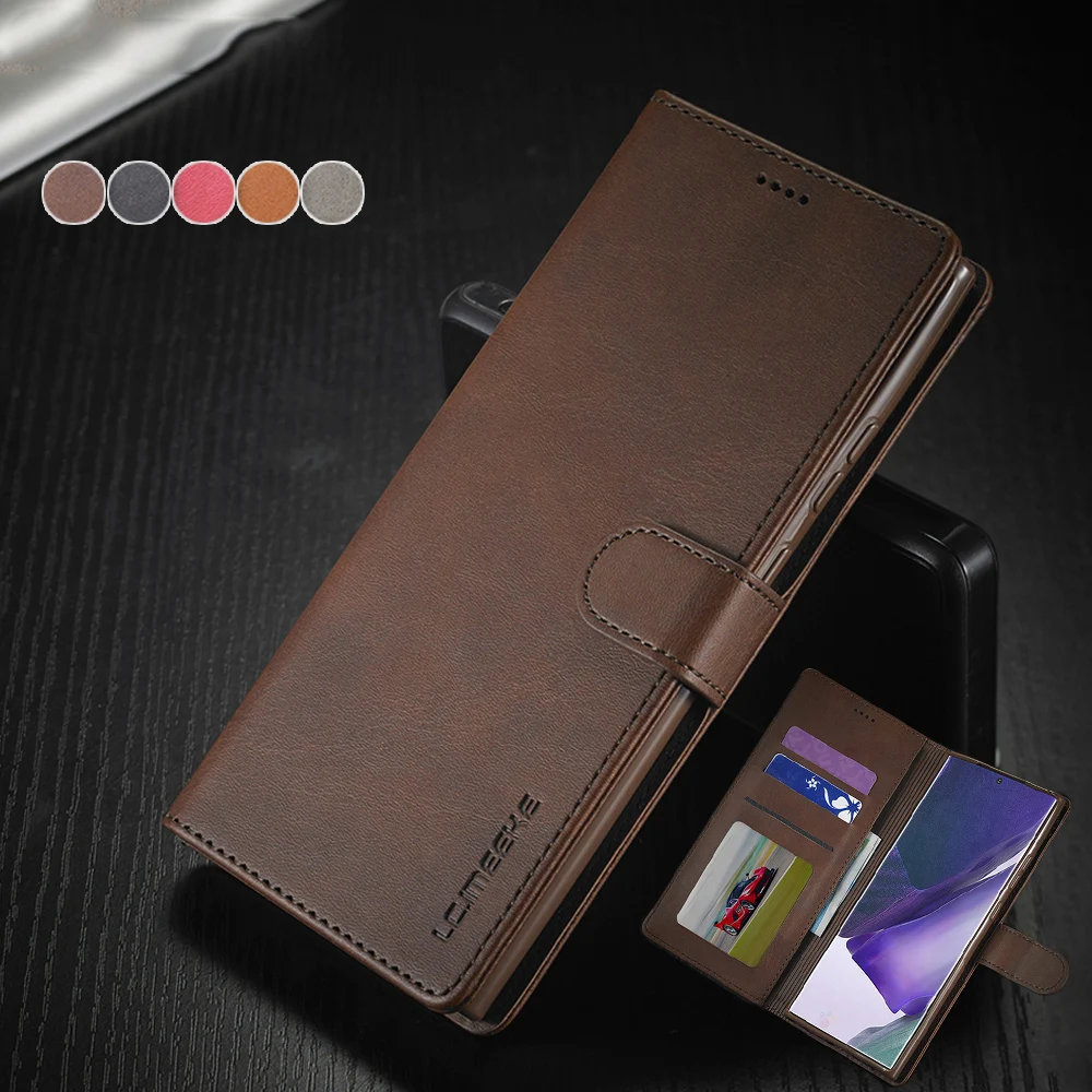 

Luxury Leather Wallet Flip Case For Samsung Galaxy S10 E S9 S8 Note 20 10 9 8 Plus Ultra Lite S7 S6 Edge Card Phone Bags Cover