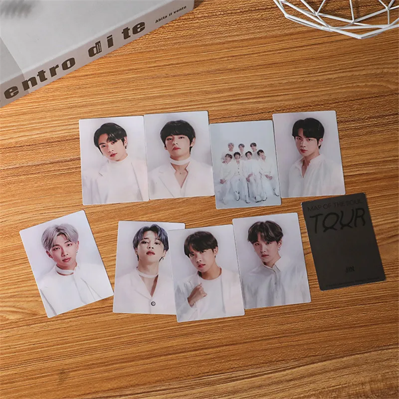 

7-8pcs Kpop Bangtan BoysMAP OF THE SOUL-TOUR POSTER SET Jk Suga Rm Jk Jimin Jin Jhope Official Memorial Card Collection