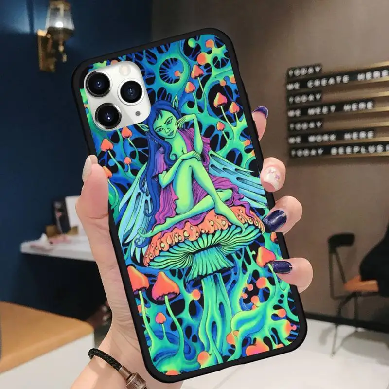 

Colourful Psychedelic Trippy Phone Case for iPhone 11 12 pro XS MAX 8 7 6 6S Plus X 5S SE 2020 XR Soft silicone
