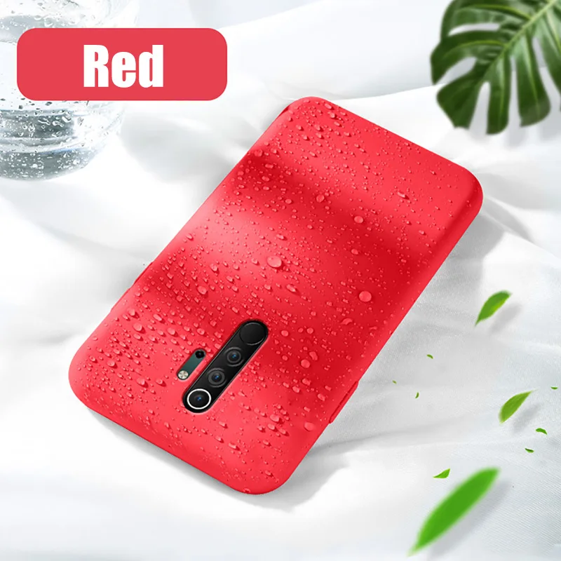 Жидкий силиконовый чехол Moopok для Xiaomi mi 9 SE 8 A2 Lite mi 5X 6X A1 Тонкий мягкий чехол s Red mi Note 7 8 Pro Red mi 6 6A 7 7A 8A - Цвет: Red