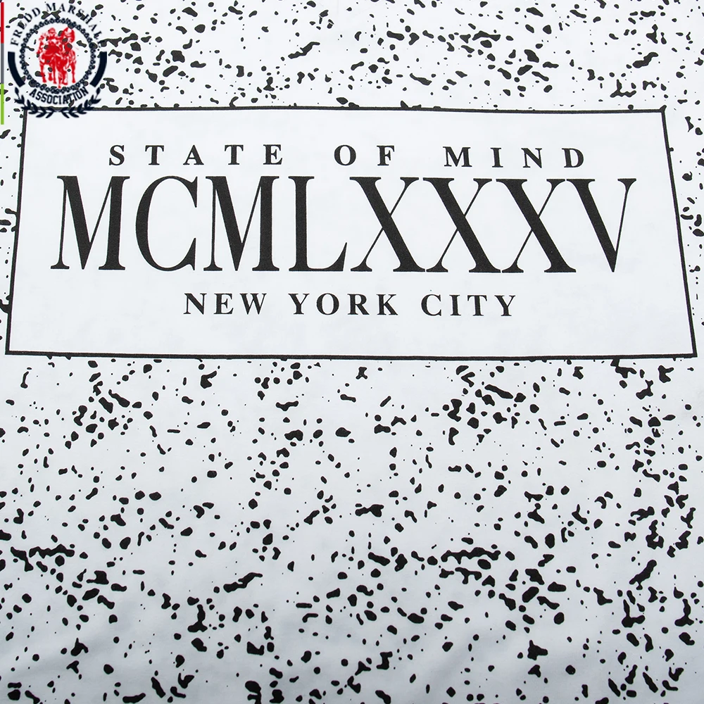 Футболка Fredd Marshall Мужская с V-образным вырезом модная Повседневная рубашка