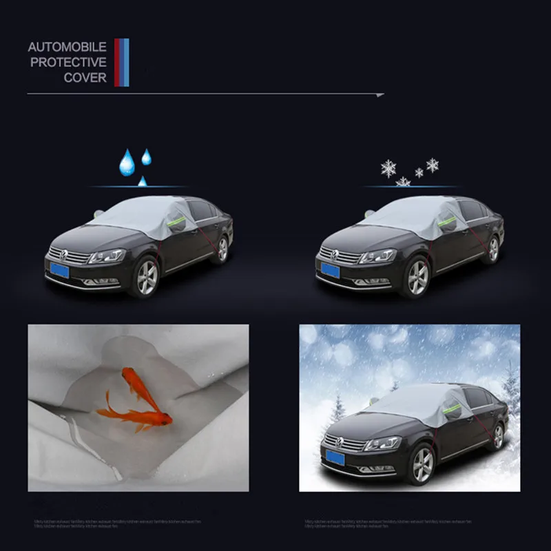 Универсальные автомобильные зимние водонепроницаемые чехлы на лобовое стекло