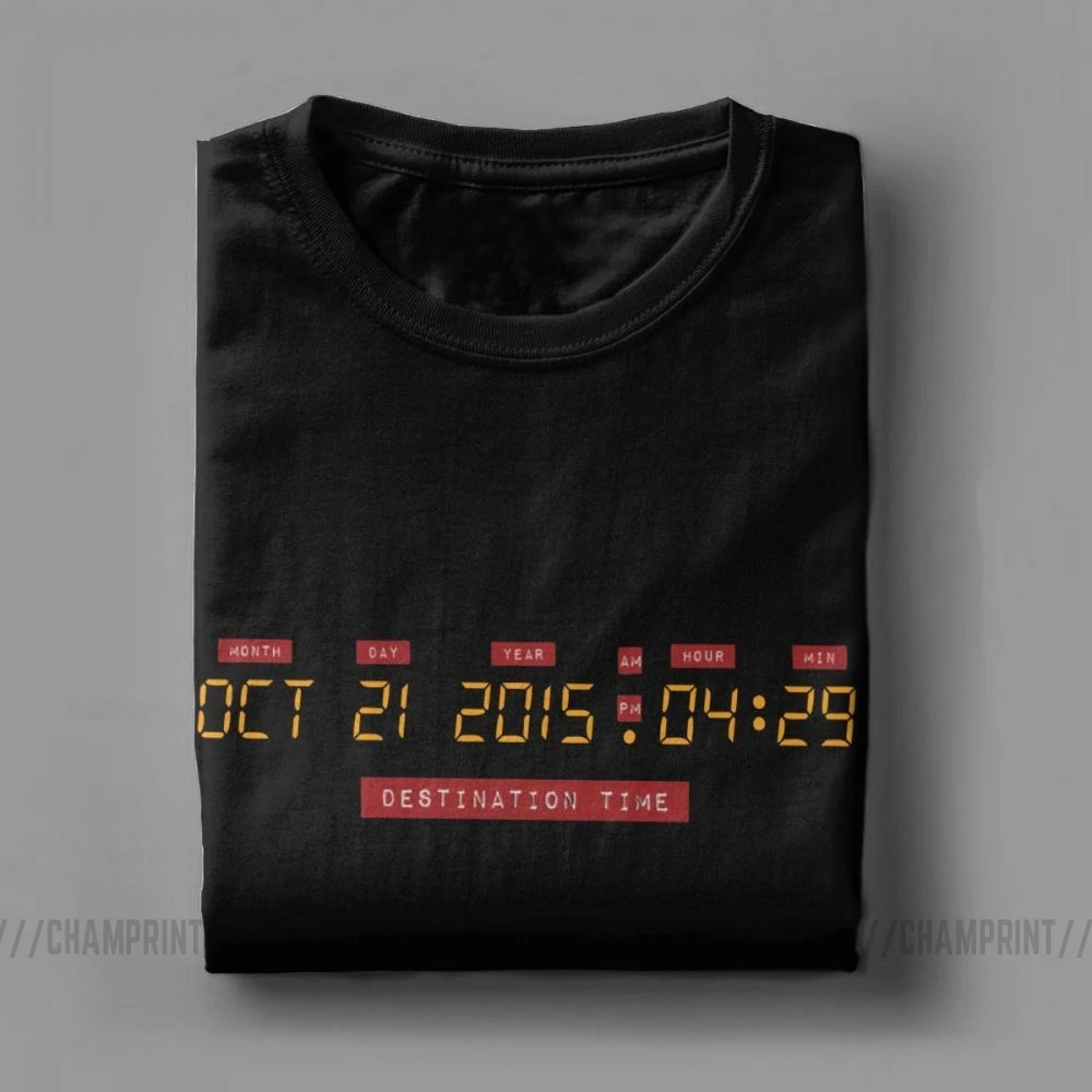 Мужская футболка с короткими рукавами Back To The Future винтажные хлопковые футболки