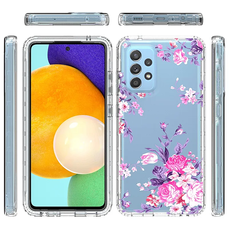 Силиконовый прозрачный чехол для телефона Samsung A32 A42 A52 A72 A21 A01 A11 A20 A30 A50 A10E A12 A02S S20 S21