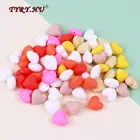 Бусины для прорезывателя TYRY.HU, силиконовые, без бисфенола А, 100 шт., прорезиненное Силиконовое ожерелье для прорезывания зубов шт.