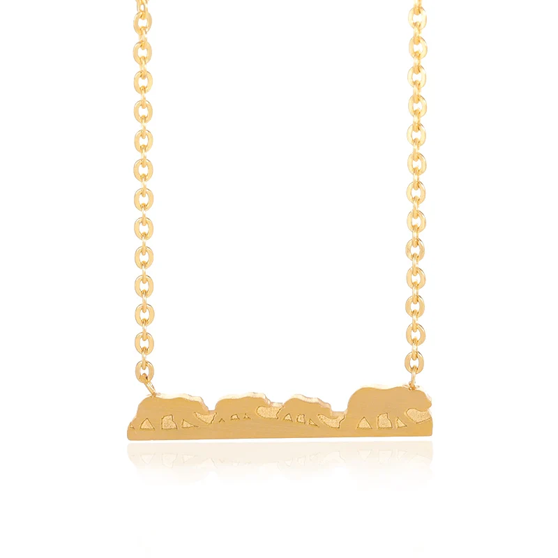 Hollow Moon Phase Pendant Necklace Gold Color Stainless Steel Chain Long Bar Collier Femme Lunar Talisman Witchcraft Jewelry | Украшения и