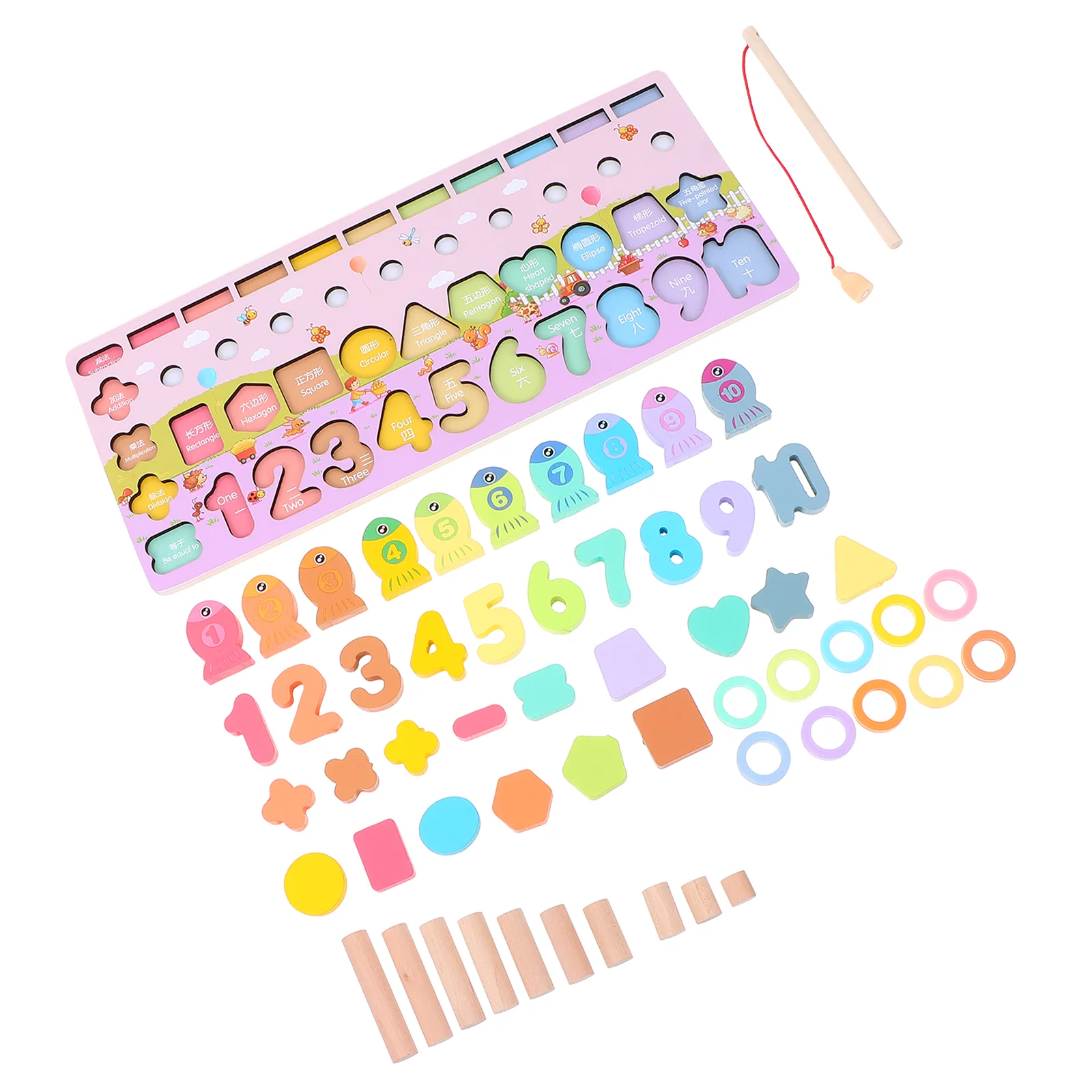 

1 Set Mathematical Apparatus for Children Enlightenment Early Education Plaything