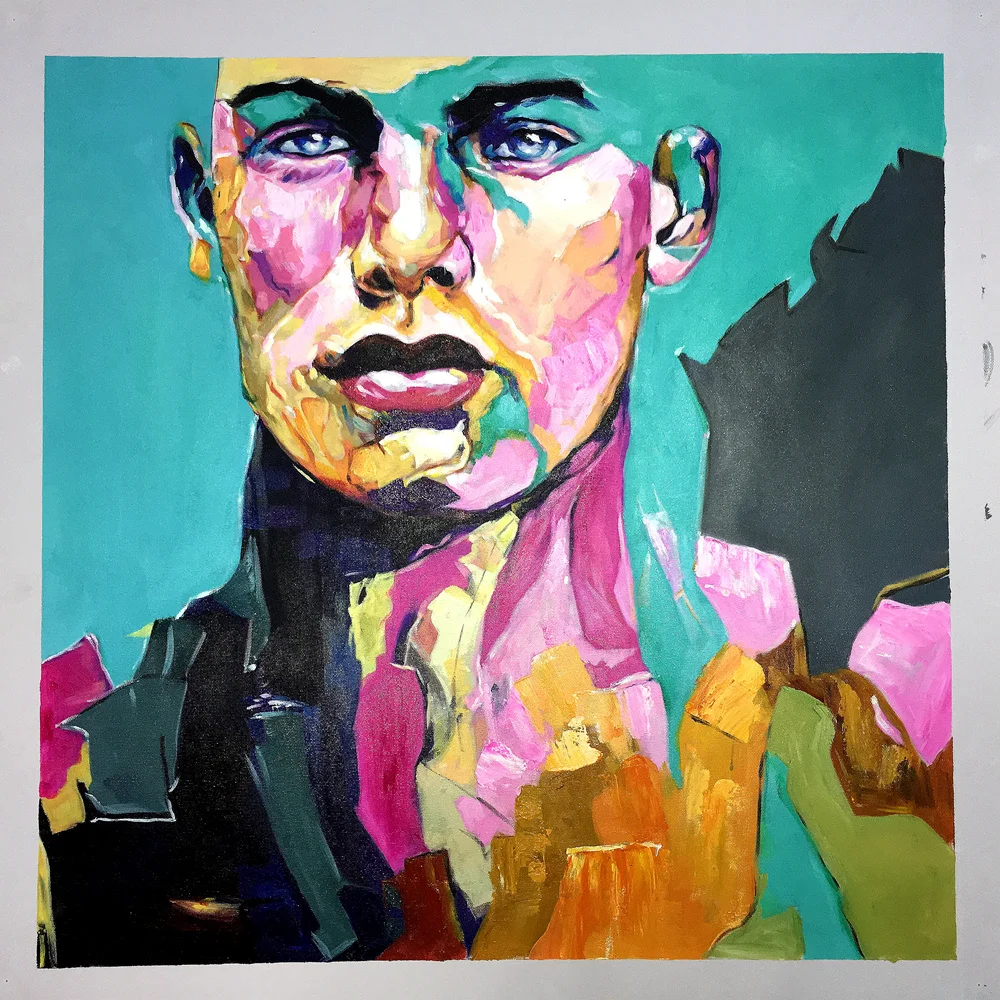 Произведения искусства Человек Уход за кожей лица Ручная роспись абстрактная