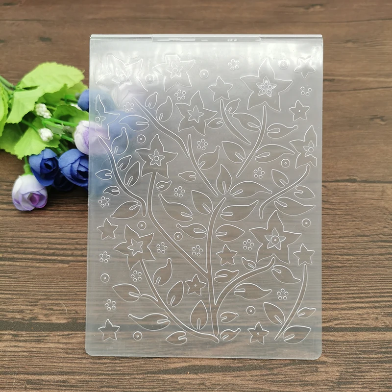 AOKEDIY лист фон цветок печать DIY пластик папки для тиснения скрапбукинга бумага