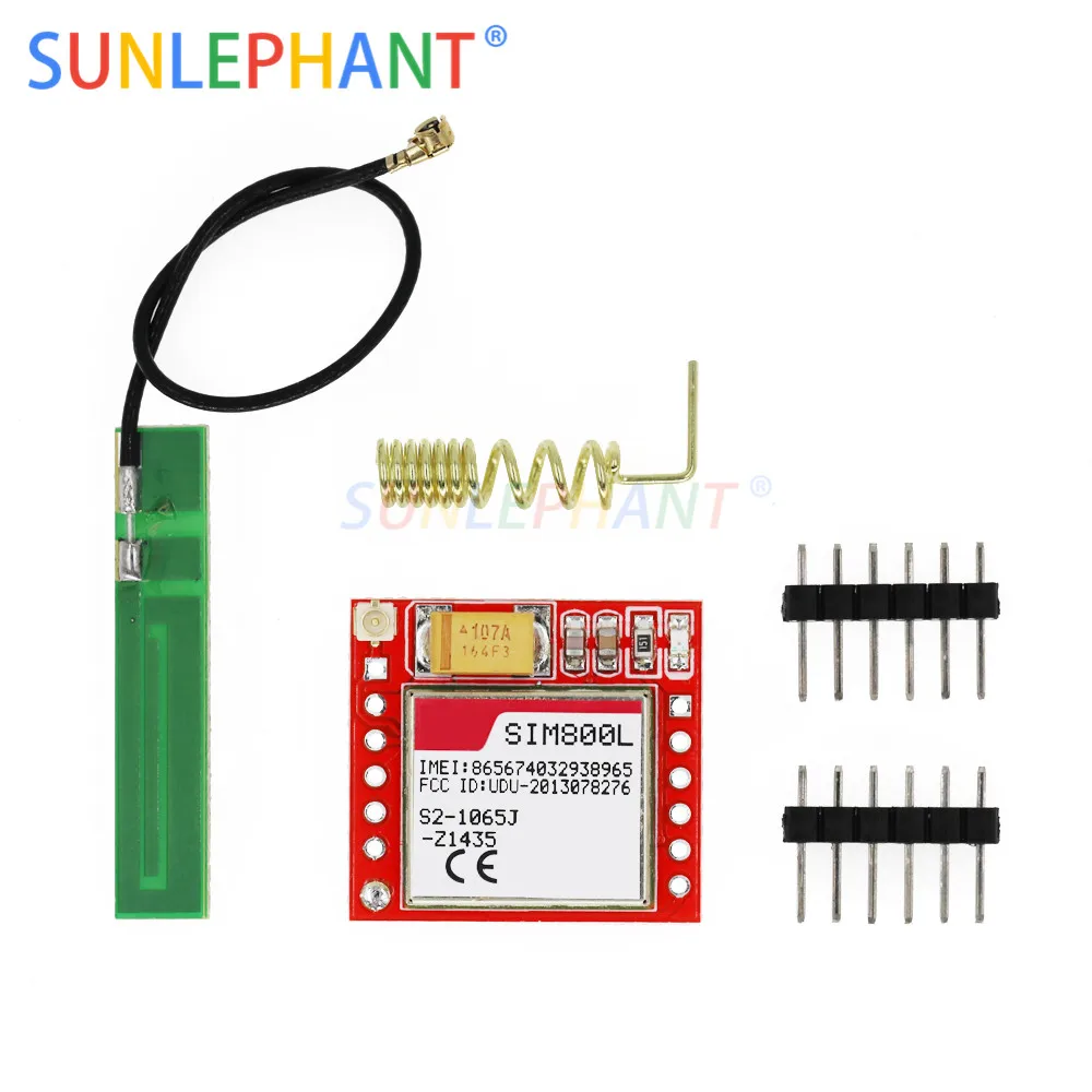 Миниатюрный SIM800L GPRS GSM модуль карта MicroSIM Core Беспроводная плата