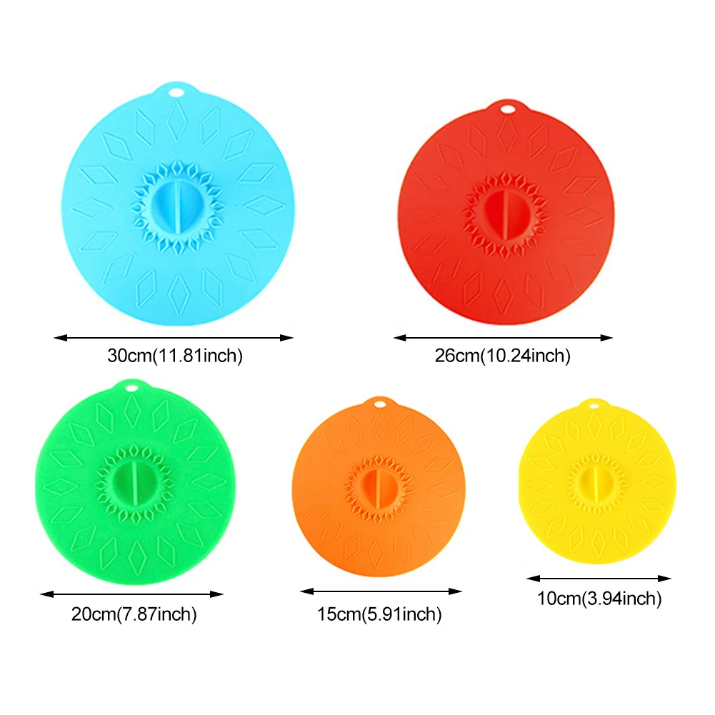 5 шт. силиконовая крышка для морозильной камеры различные размеры|Крышки посуды| |