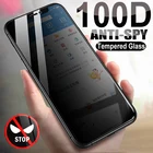 100D антишпионское закаленное стекло для iPhone 13 12 11 Pro Mini X XR XS Max, Защитная пленка для экрана iPhone 7 8 6 S Plus SE 2020, стекло