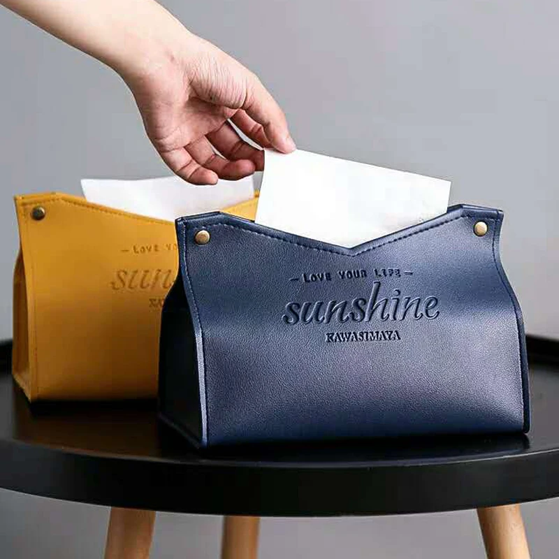 Кожаная Коробка для салфеток коробка в виде знаменитостей из Интернета хранения