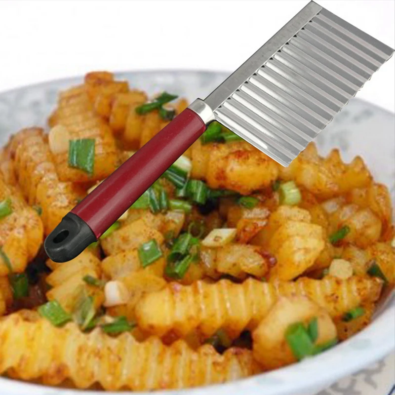 Нержавеющая сталь овощей морковь волнообразный резак для резки картофельных