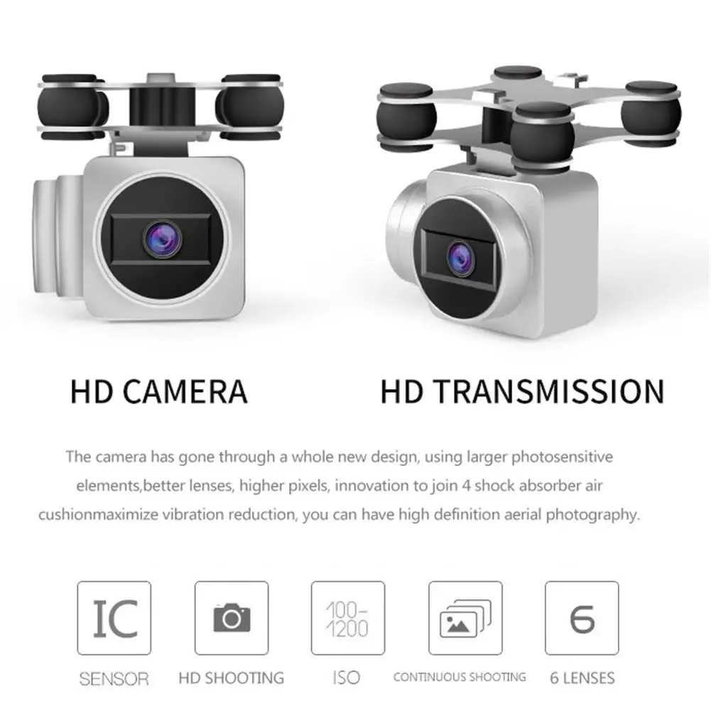 Дрон с камерой HD 720P/1080P 24 минуты долгий срок службы батареи двойной gps