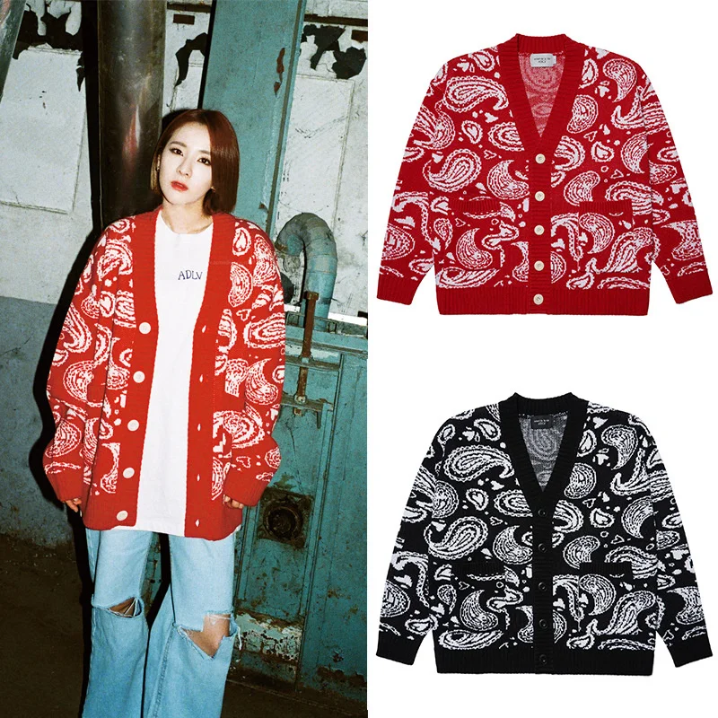 

Женский свитер с цветочным принтом кешью ADLV от бренда High Street, Женское пальто, мужской свитер, кардиган для женщин