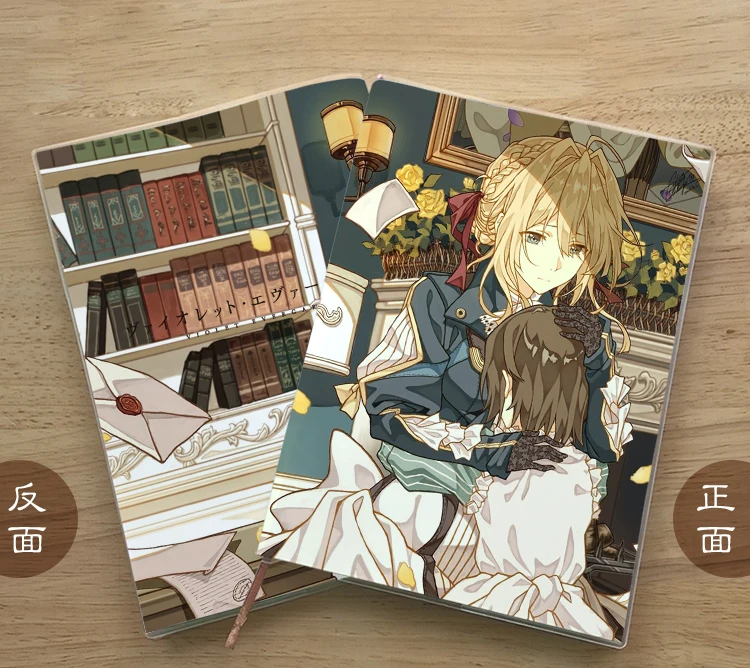 Блокнот аниме фиолетовый Evergarden блокнот с персонажами журнал дневник манга