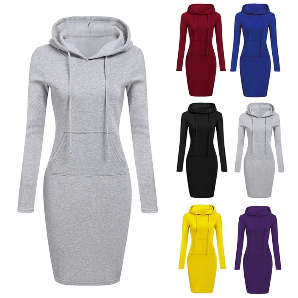 

2021 Autumn Foreign Trade Fashion Hot Style European Beauty Style Hooded Warm Winter Sweater Pocket Long Sleeve Hoodies