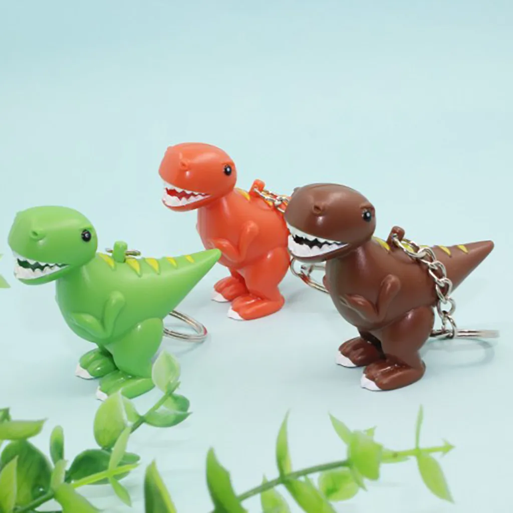 Squishy Kawaii Gigantes Animal Squeeze Toys Dinosaur Sound LED Light Lamp Flashlight Keyring Key Chain Kids Gift ToyW725 | Игрушки и