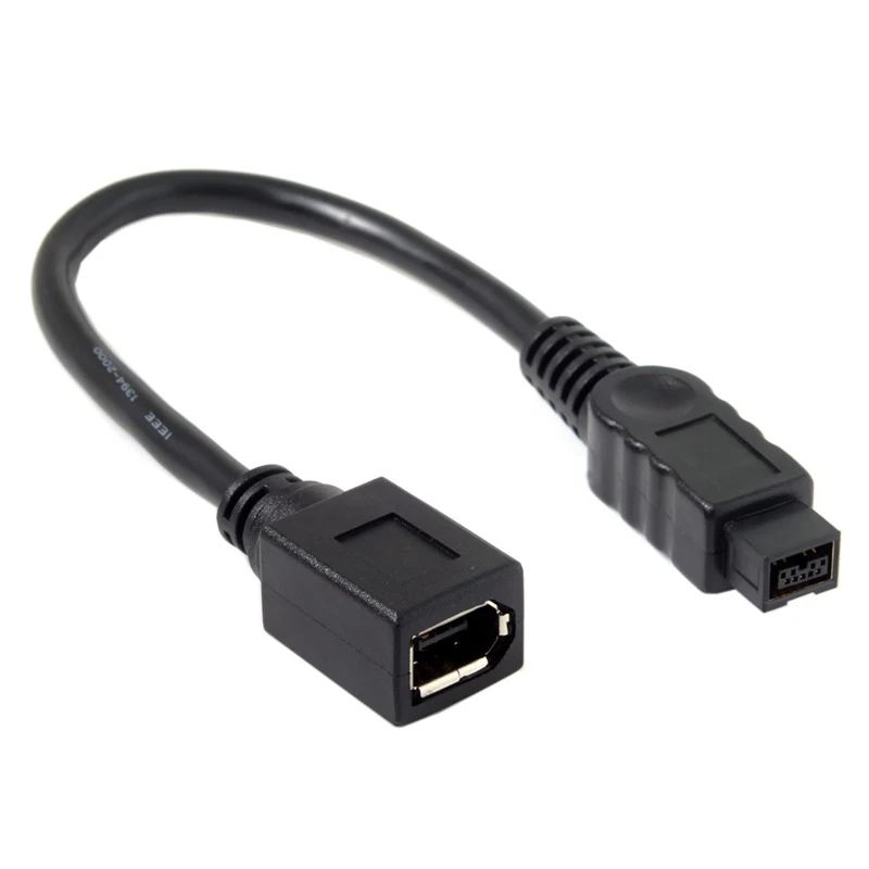

Кабель Firewire 10 см, 1394 дюйма, 6Pin, мама до 1394B, 9Pin, папа, от 400 до 800, черный