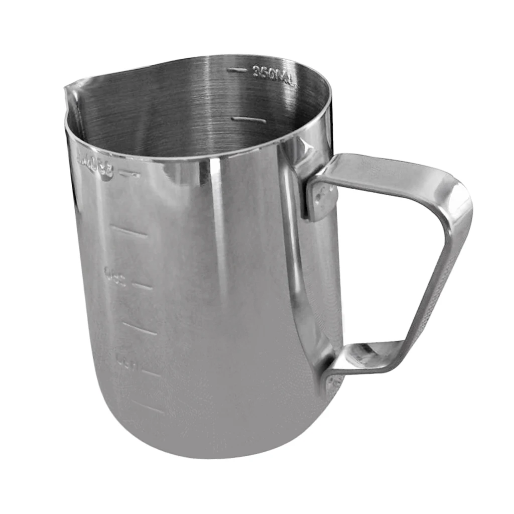 

350ML Stainless Candle Making & Frothing Pitcher Measurements on Both Sides
