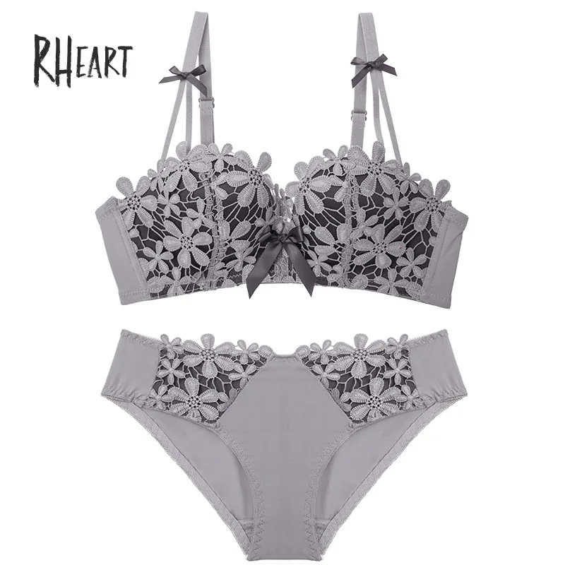 Комплект женского кружевного нижнего белья с чашками пуш ап|Комплекты белья| |