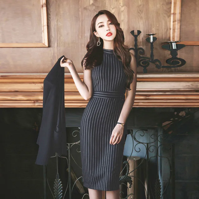 Накидка кардиган блейзер и платье комплект из 2 предметов женский черный пиджак с