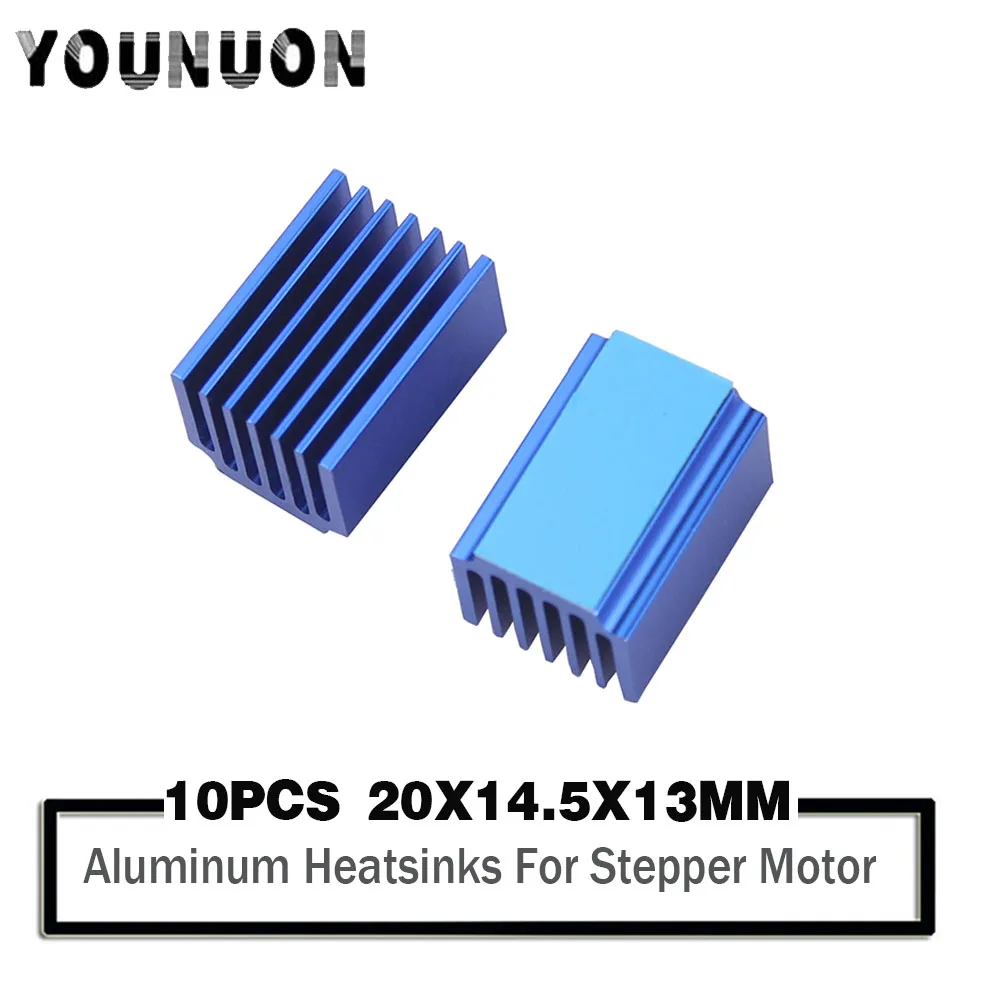 10PCS 3D Printer Parts A4988 DRV8825 LV8729 TMC2100 TMC2208 Stepper Motor Driver Module Heat sinks Cooling Block Heatsink 10PCS 3D Printer Parts A4988 DRV8825 LV8729 TMC2100 TMC2208 Stepper Motor Driver Module Heat sinks Cooling Block Heatsink