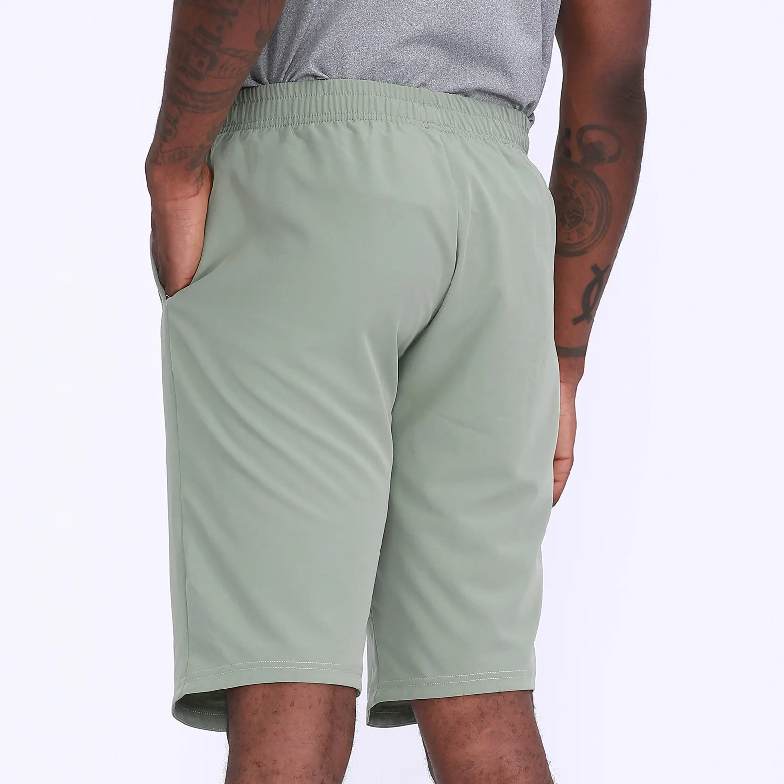 

Men Sport Shorts Quick Dry Side Pockets Elastic Waist Short Pants for Workout Basketball Running Casual