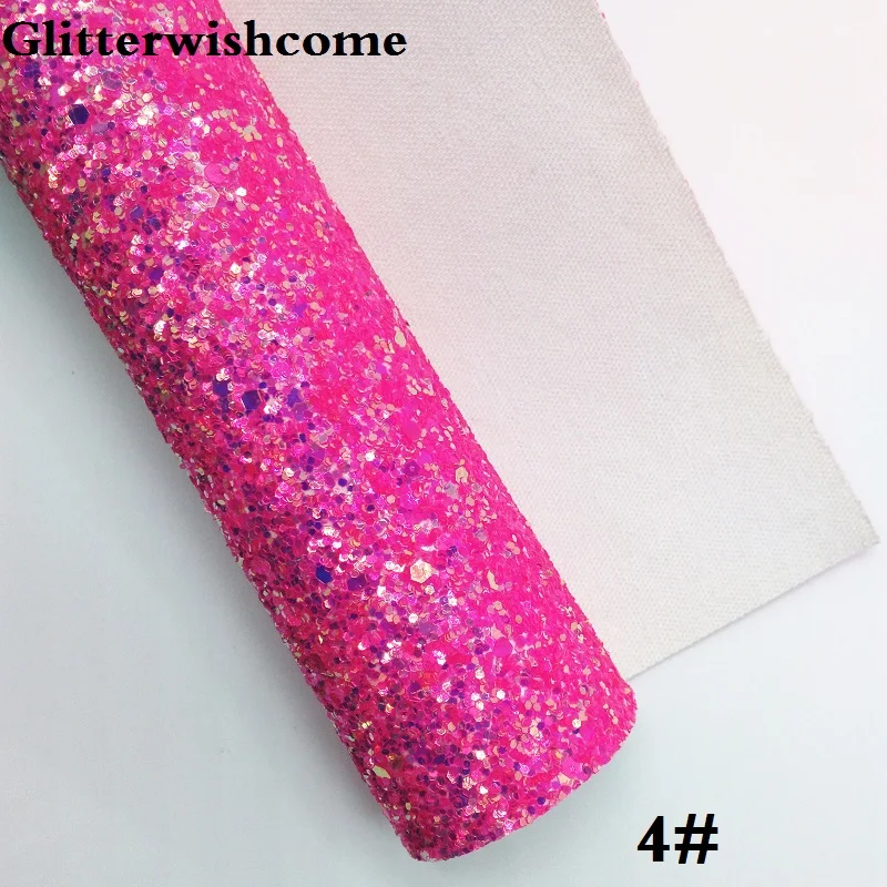 Glitterwishcome 21X29 см A4 размер винил для бантов массивный блеск кожа ткань винил для бантов, GM257A