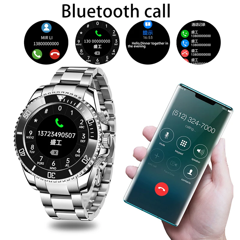 LIGE 2021 New Men Smart Watch Women 1.3" Color Screen Full Touch Fitness Tracker Bluetooth Call For Android IOS | Электроника